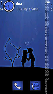 Silhouette Lovers v5 es el tema de pantalla