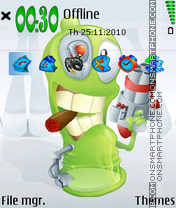 Capture d'écran Bug Green thème