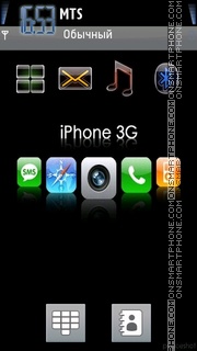IPhone 3g es el tema de pantalla