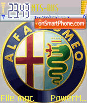 Alfa Romeo Logo tema screenshot
