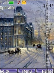 Скриншот темы Winter Paris