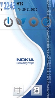 Nokia Blue Delight tema screenshot