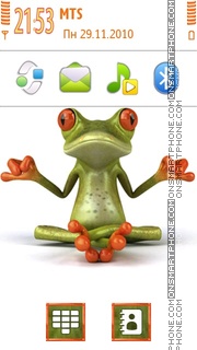 Funny Frog 03 theme screenshot