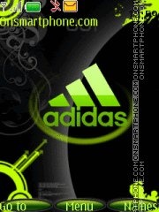 Скриншот темы Adidas green