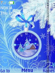 Capture d'écran Holiday Clock thème