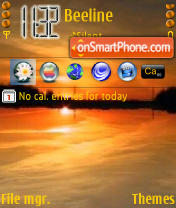 Sunset Ukraine theme screenshot