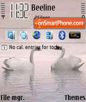 Swans tema screenshot