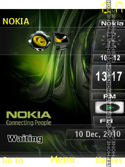 Nokia bar green tema screenshot