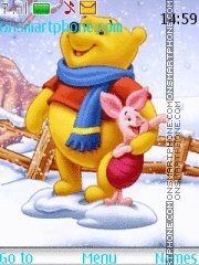 Capture d'écran Christmas Pooh Bear thème