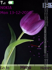 Purple tulip tema screenshot