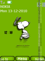 Animated Snoopy es el tema de pantalla