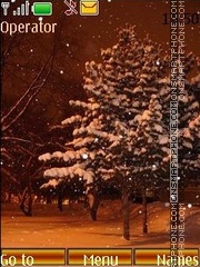 Winter evening tema screenshot