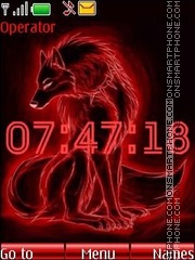 Red wolf swf es el tema de pantalla