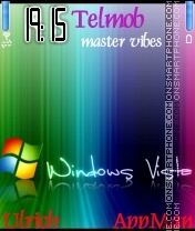 Rainbow Windows Vista theme screenshot