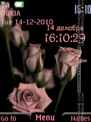 Capture d'écran Pink Bouquet thème