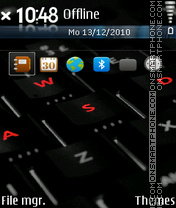 Keyboard 01 tema screenshot