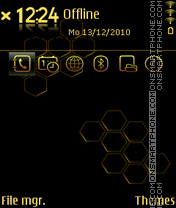 Gold prism tema screenshot