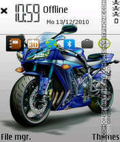 Yamaha R1 Sketch es el tema de pantalla