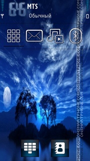 Blue Nature 02 tema screenshot