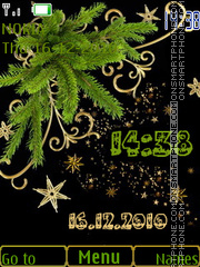 Holiday Clock theme screenshot