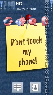 Dont Touch 14 es el tema de pantalla