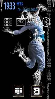 Smoke Dance tema screenshot