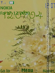 Cream roses theme screenshot