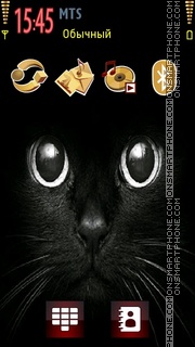 Скриншот темы Black Cat 08