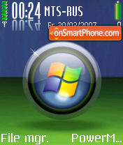 Glass Orb tema screenshot