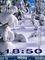 Winter 24 landscape tema screenshot