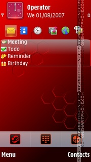 Red Prism tema screenshot