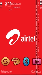 Airtel 5th by Shawan es el tema de pantalla