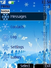 Snowflake Clock es el tema de pantalla