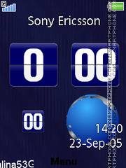 Earth Clock 01 theme screenshot