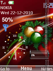 Festive Clock es el tema de pantalla