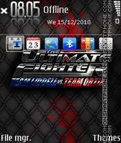 Capture d'écran Ultimate fighter thème