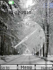 Winter Clock 02 Theme-Screenshot