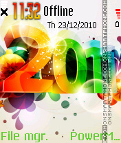 New Year 2012 theme screenshot