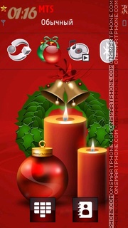 Christmas Balls tema screenshot