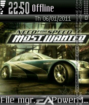 Скриншот темы Nfs most wanted