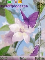 Capture d'écran Butterfly on flower thème