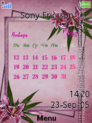 Date and month tema screenshot