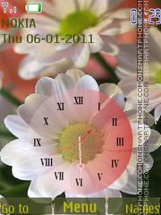 Скриншот темы Autumn chrysanthemum