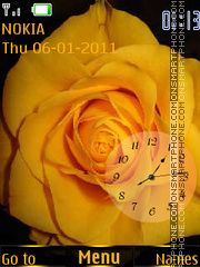 Yellow Rose tema screenshot