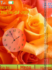 Orange Rose SWF es el tema de pantalla