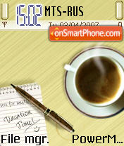 Coffee theme screenshot