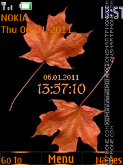 Maple leaf tema screenshot