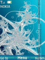 Snowflakes theme screenshot