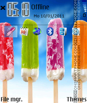 Capture d'écran Ice cream2 thème