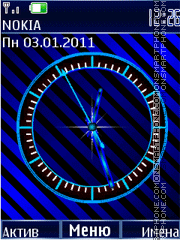 Analog clock anim tema screenshot